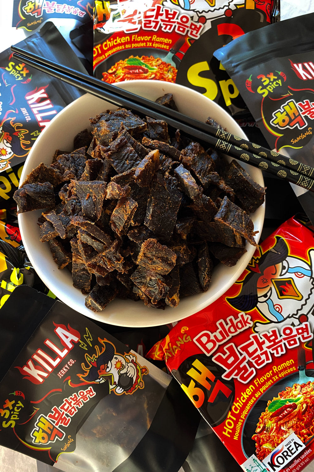 SAMYANG NUCLEAR 3X SPICY RAMEN BEEF JERKY